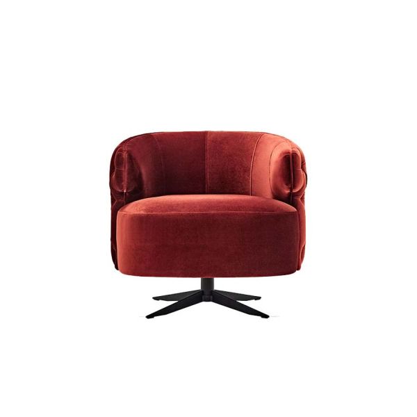 Sirona Armchair with swivel legs (quilted)
